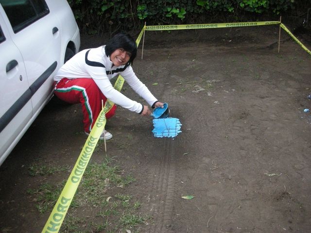 PRACTICA DE LEVANTAMIENTO  DE HUELLA DE NEUMÁTICO